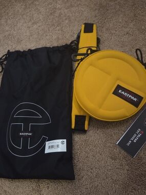 TELFAR EASTPAK Yellow Round Crossbody Bag